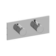 Graff G-8048H-RH0-PC-T - M.E. Square M-Series Valve Trim with Two Handles (Horizontal Orientation)