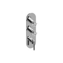 Graff G-8056-LM57C19-PC/OX-T - Harley Round M-Series Valve Trim with Three Handles