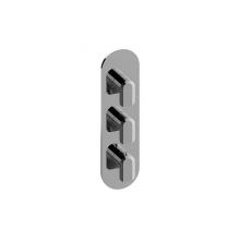 Graff G-8056-LM58E0-PC-T - M-Series Round Thermostatic 3-Hole Trim Plate and Handle (Trim Only)