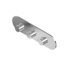 Graff G-8056H-RH0-PC-T - M.E. Round M-Series Valve Trim with Three Handles (Horizontal Orientation)