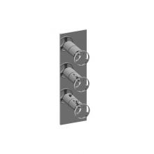 Graff G-8057-C19E0-PC-T - Harley Square M-Series Valve Trim with Three Handles