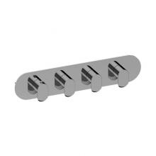 Graff G-8058H-LM45E0-PC-T - Phase Round M-Series Valve Trim with Four Handles (Horizontal Orientation)