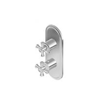 Graff G-8086-C3E0-PC-T - M-Series Transitional 2-Hole Trim Plate w/Cross Handles (Vertical Installation)