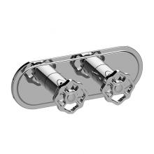 Graff G-8086H-C18E0-PC/BK-T - Vintage Traditional M-Series Valve Trim with Two Handles (Horizontal Orientation)