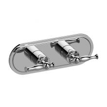 Graff G-8086H-LM22E0-PC-T - Lauren Traditional M-Series Valve Trim with Two Handles (Horizontal Orientation)