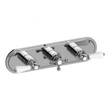 Graff G-8087H-ALC1C2-PC-T - Adley Traditional M-Series Valve Trim with Three Handles (Horizontal Orientation)