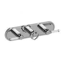 Graff G-8087H-ALM56C18-PC-T - Vintage Traditional M-Series Valve Trim with Three Handles (Horizontal Orientation)