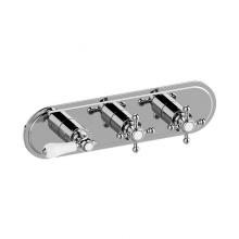 Graff G-8087H-LC1C2-PC-T - Adley Traditional M-Series Valve Trim with Three Handles (Horizontal Orientation)