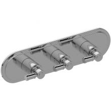 Graff G-8087H-LM21E0-PC-T - Bali Traditional M-Series Valve Trim with Three Handles (Horizontal Orientation)