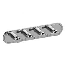 Graff G-8088H-LM20E0-PC-T - Bali Traditional M-Series Valve Trim with Four Handles (Horizontal Orientation)
