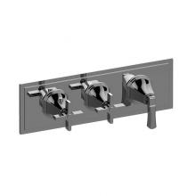 Graff G-8078H-2C1L-PC-T - Finezza UNO M-Series Valve Trim with Three Handles (Horizontal Orientation)