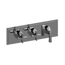 Graff G-8178H-2C1L-PC-T - Finezza DUE Finezza DUE, Vignola M-Series Valve Trim with Three Handles (Horizontal Orientation)