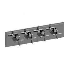 Graff G-8179H-C15E0-PC-T - Finezza DUE Finezza DUE, Vignola M-Series Valve Trim with Four Handles (Horizontal Orientation)
