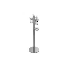 Graff G-9156-PC - Sento Free Standing Soap/Lotion Dispenser, Soap Dish Holder & Tumbler