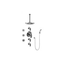 Graff GB1.131A-LM45S-PC - Contemporary Round Thermostatic Set w/Body Sprays & Handshower