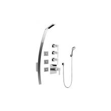 Graff GF1.130A-LM38S-PC-T - Luna Thermostatic Shower Set w/Body Sprays & Handshower (Trim Only)