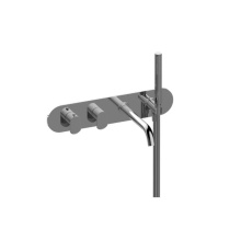 Graff GL7.690H-LM45E0-PC-T - Phase Wall-Mounted M-Series Thermostatic System - Tub Spout and Handshower (Trim)