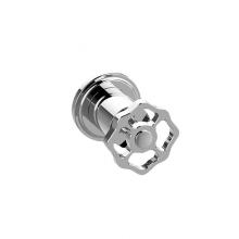 Graff G-8038S-C18E1-PC/BK-T - M-Series Transitional 2-Way Shared Diverter Trim Plate with Vintage Handle