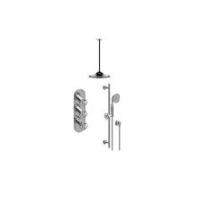 Graff GT3.041WB-C18E0-PC/BK - M-Series Thermostatic Shower System - Shower with Handshower (Rough & Trim)
