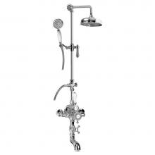 Graff CD4.01-LM34S-PC - Adley Exposed Thermostatic Tub and Shower System w/Handshower (Rough and Trim)