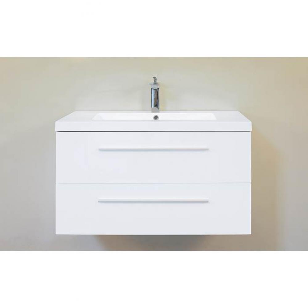 Atom 30'' wall-mount single-sink set