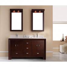 Tidal Bath KDOC-616000-AW - Kodo 61'' double-sink vanity set