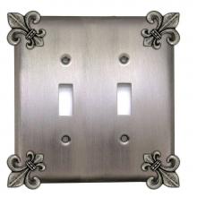 Anne At Home 5008DD - FLEUR DE LIS 6GF/R SWITCHPLATE