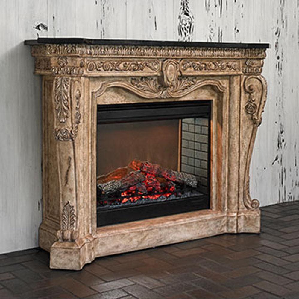 Floral Electric Fireplace