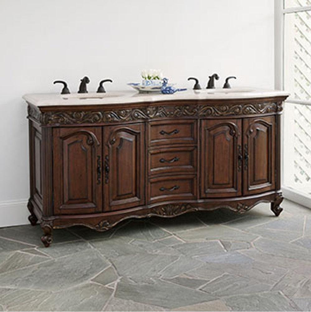 Provincial Double Sink Chest - Dark