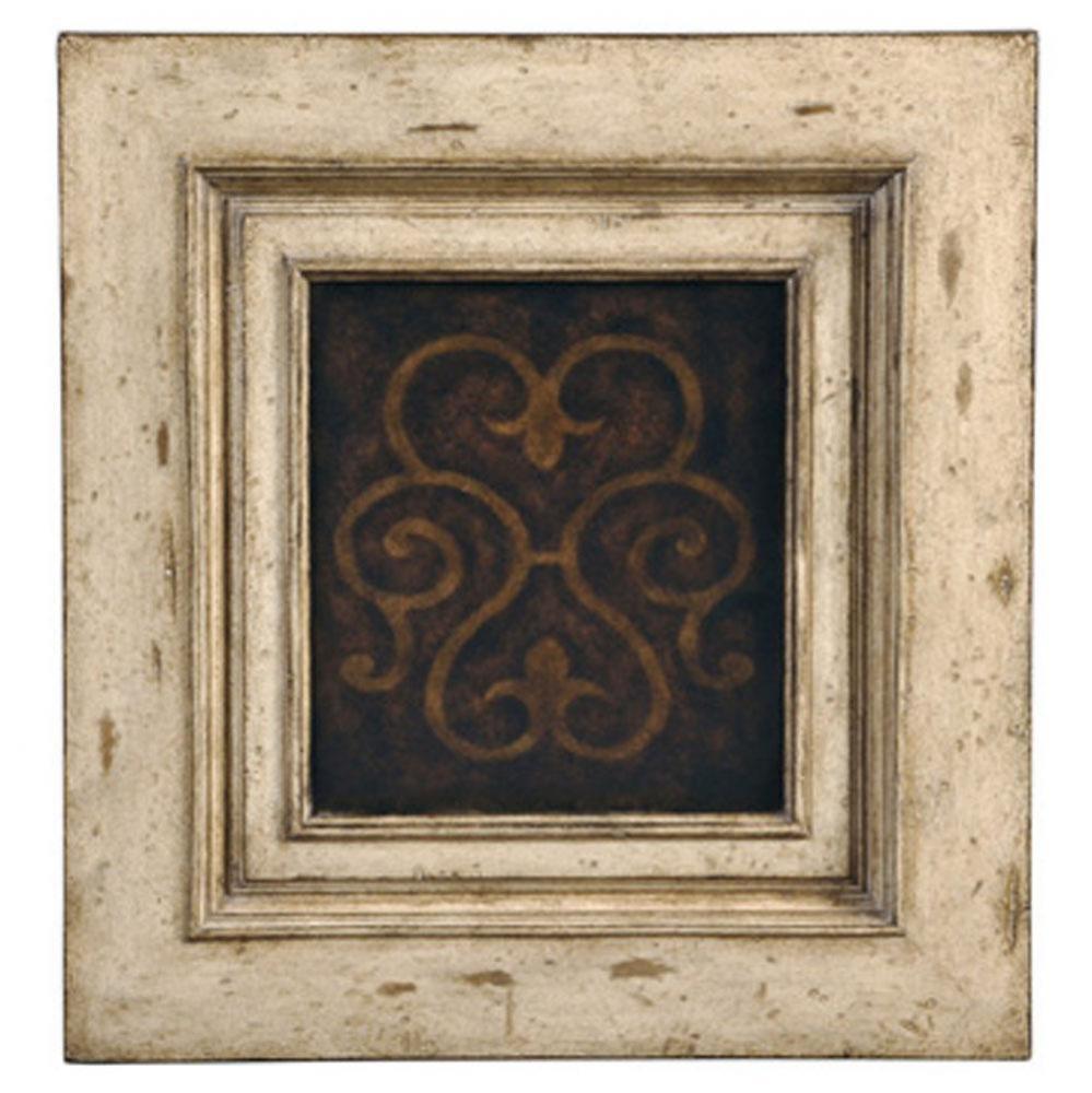 Medallion Tall Single Door Cabinet - Antique