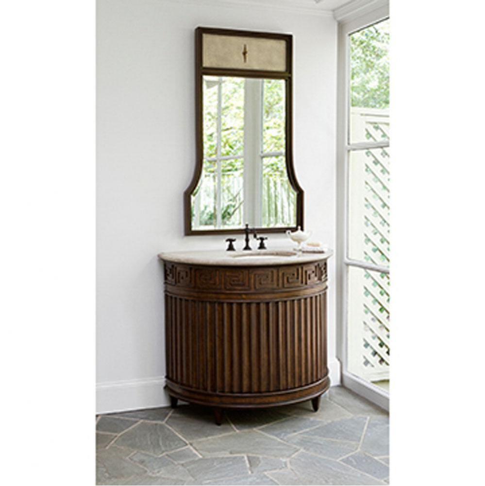 Fluted Sink Chest - Dark