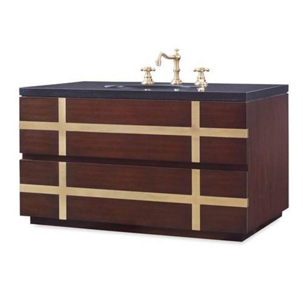 Thompson Wall Sink Chest - Dark Walnut