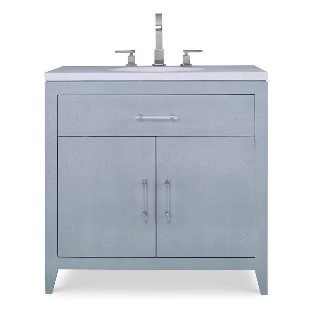 Shagreen Sink Chest - Polar Blue