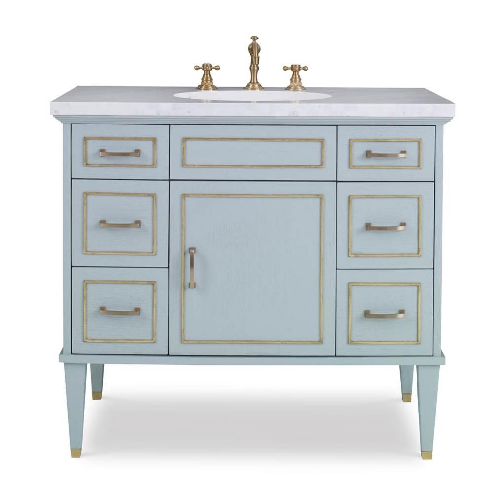Toulouse Sink Chest - Polar Blue