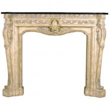 Ambella Home Collection 01129-420-070 - Floral Fireplace Surround