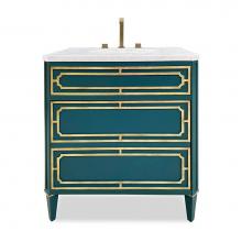 Ambella Home Collection 09206-110-233 - Emperor Medium Sink Chest - Peacock