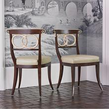 Ambella Home Collection 58012-700-003 - Dolphin Chair - Walnut /