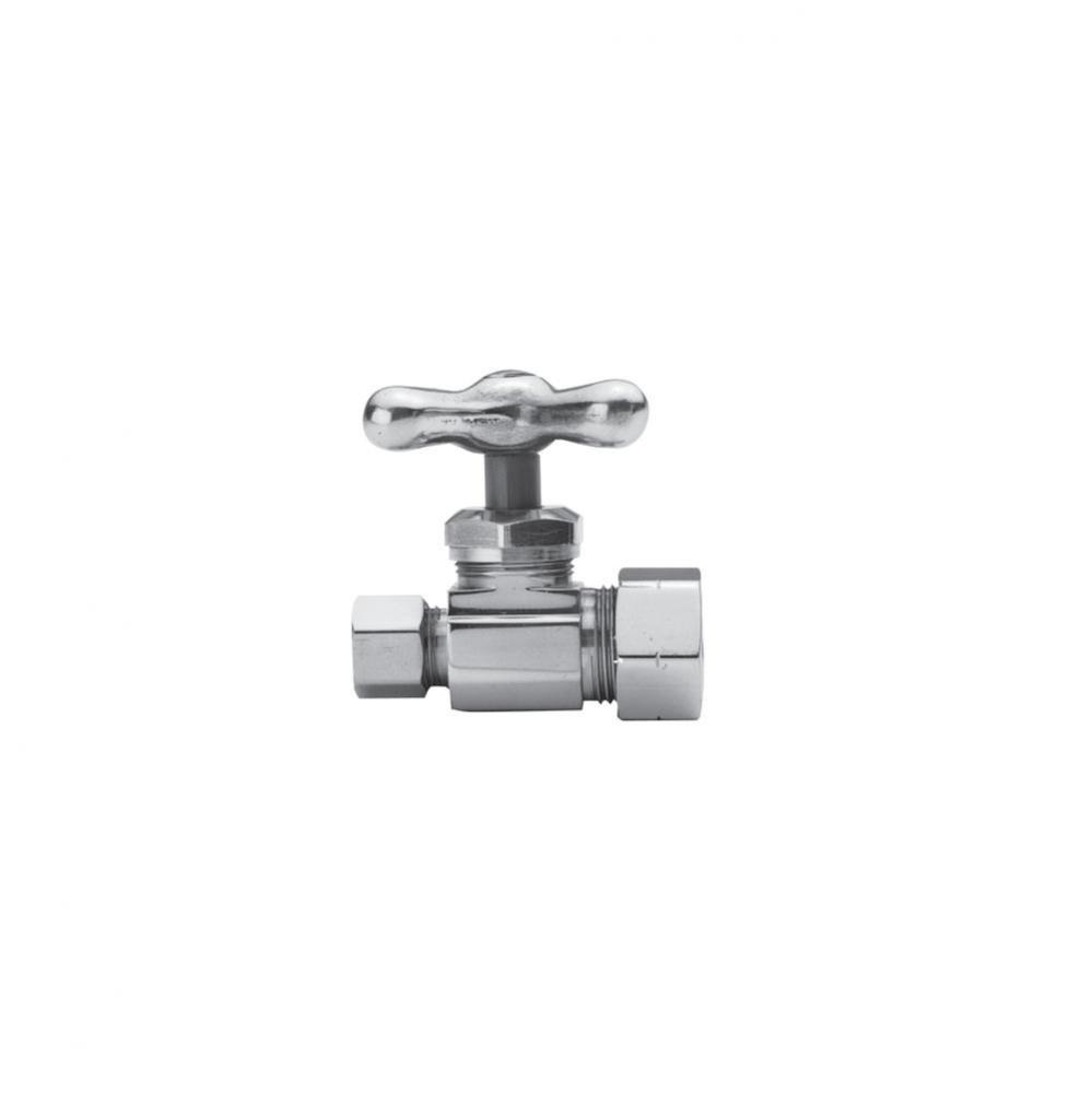 Straight Valve, 1/2'' Compression