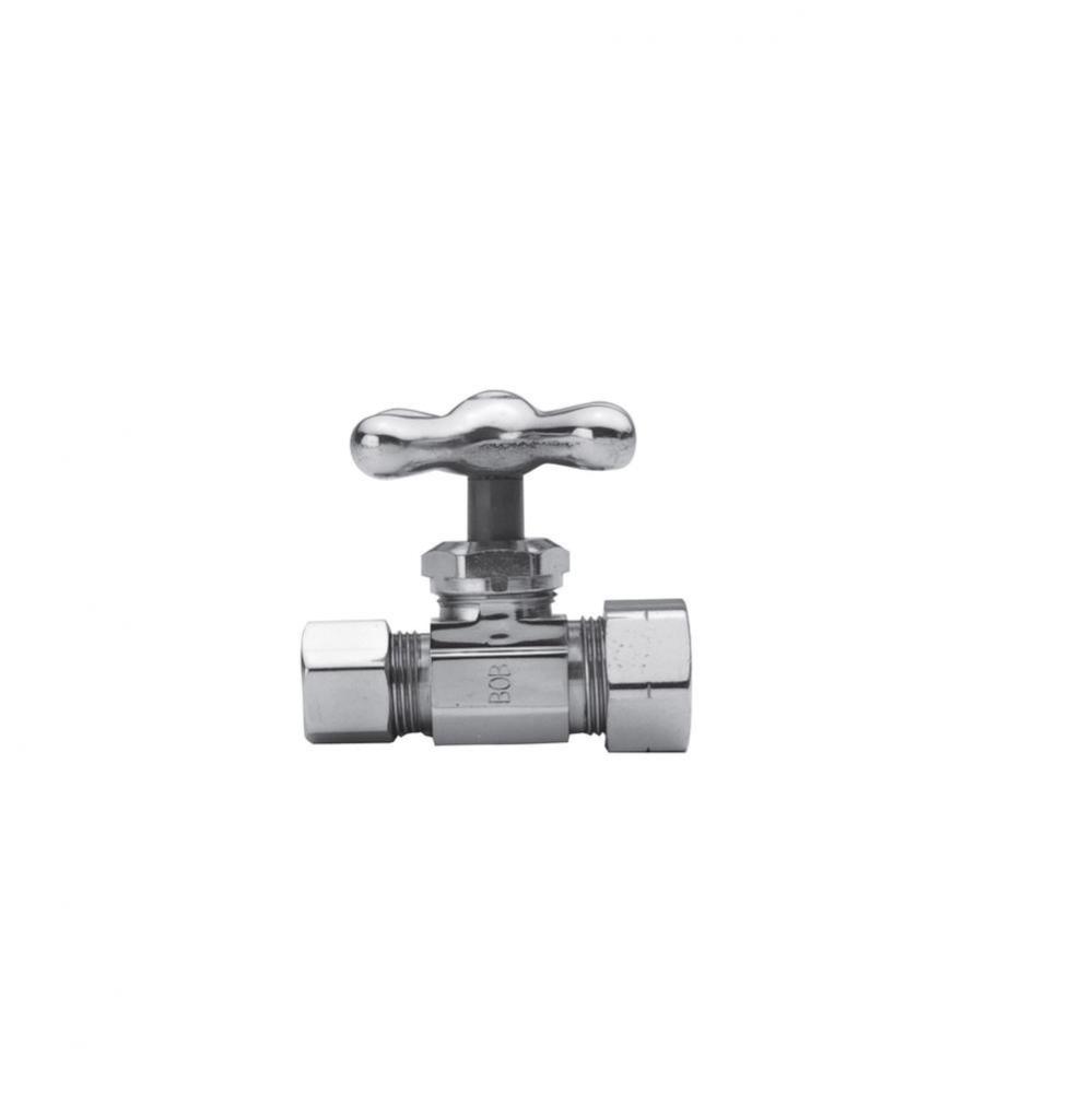 Straight Valve, 1/2'' Compression
