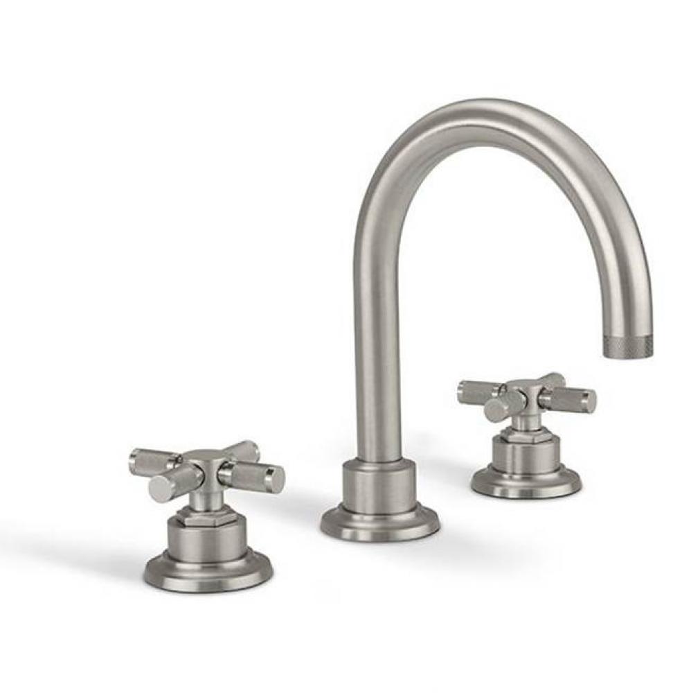 8'' Widespread Lavatory Faucet with ZeroDrain Upgrade - Knurled Handle