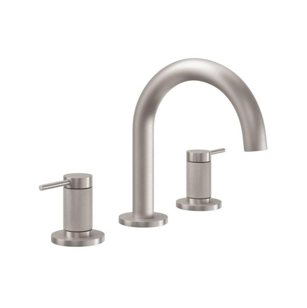 8'' Widespread Lavatory Faucet - Medium Spout; Knurled Insert