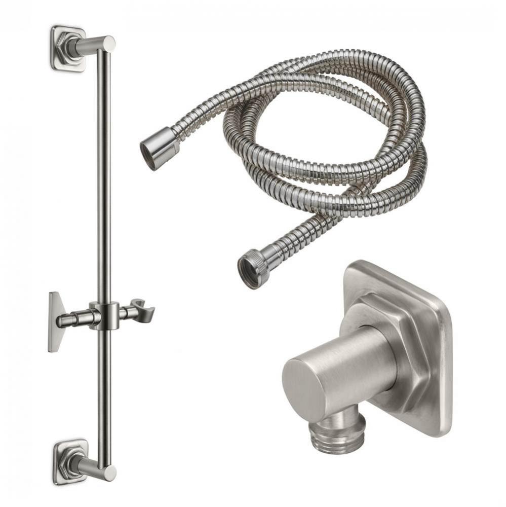 Slide Bar Handshower Kit - Blade Handle with Quad Base