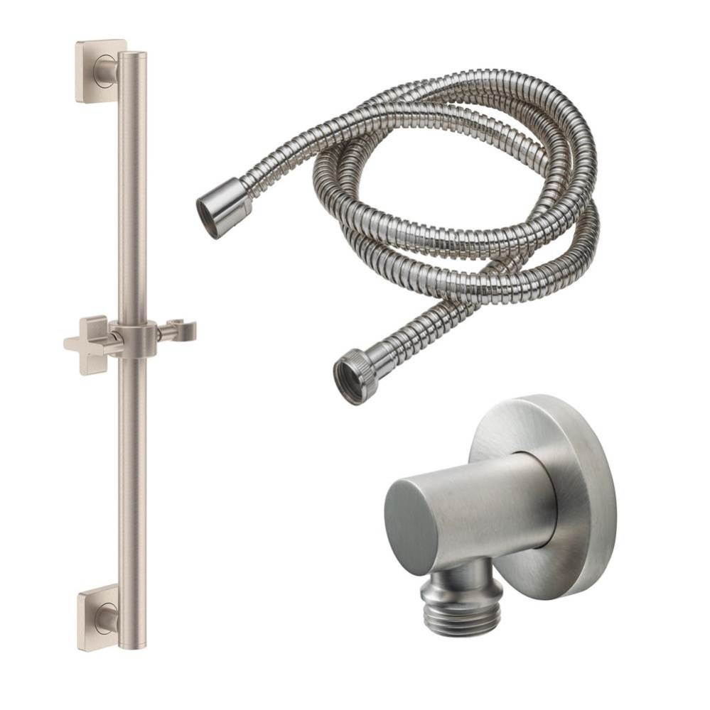 30'' Grab Bar Handshower Kit - Cross Handle with Quad Base