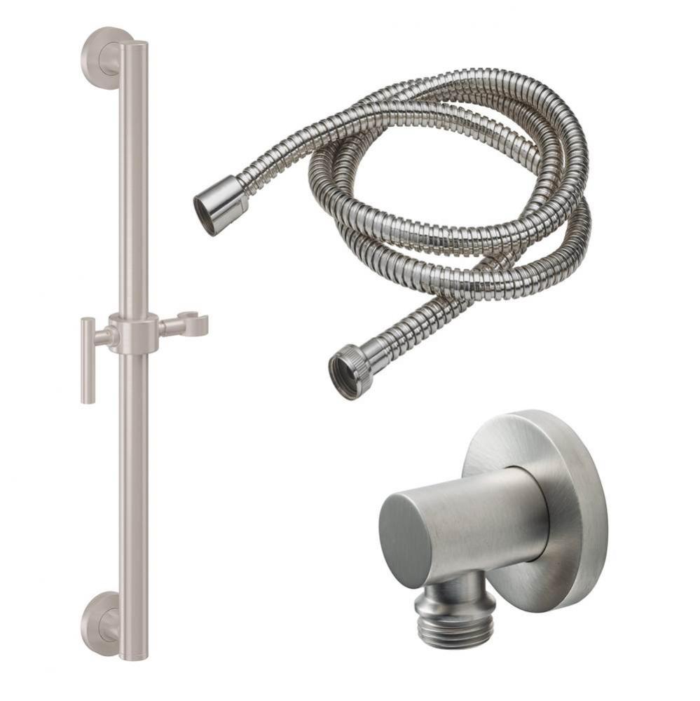 24'' Grab Bar Handshower Kit - Lever Handle with Round Base