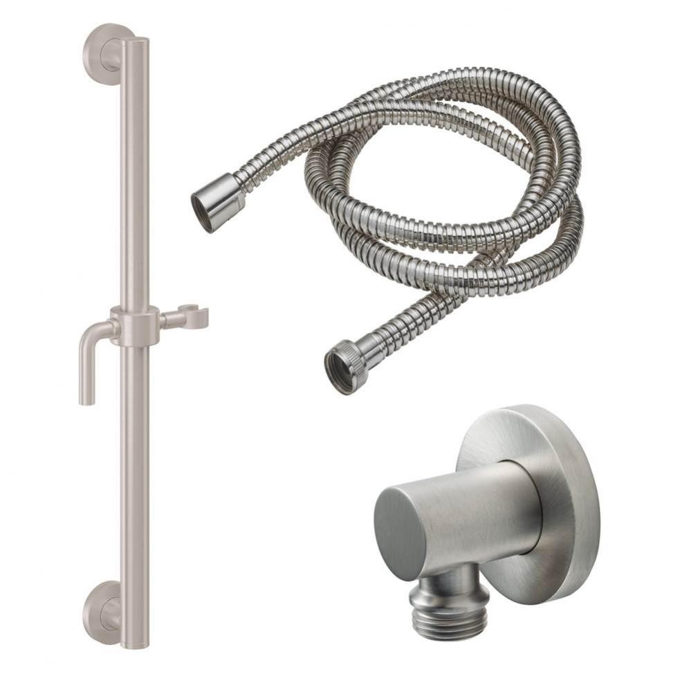 24'' Grab Bar Handshower Kit - Lever Handle with Round Base