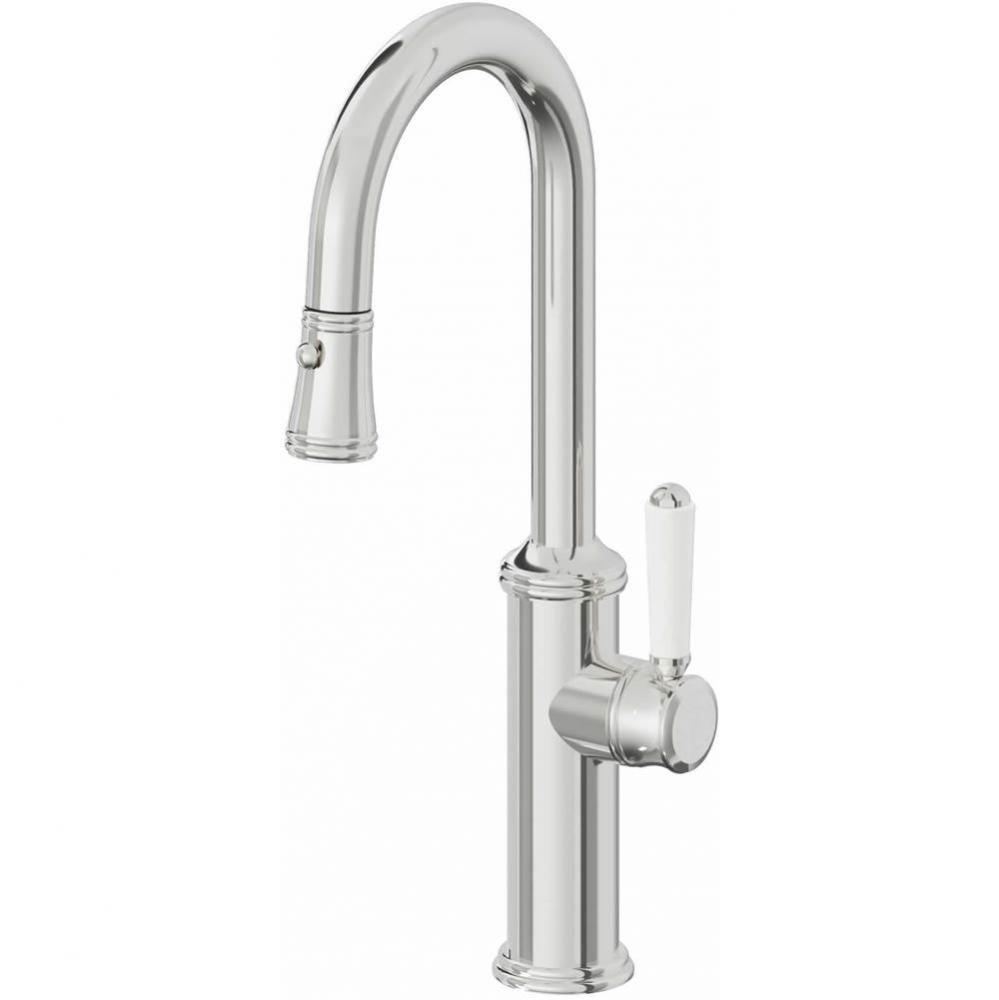 Pull-Down Prep/Bar Faucet with Button Sprayer