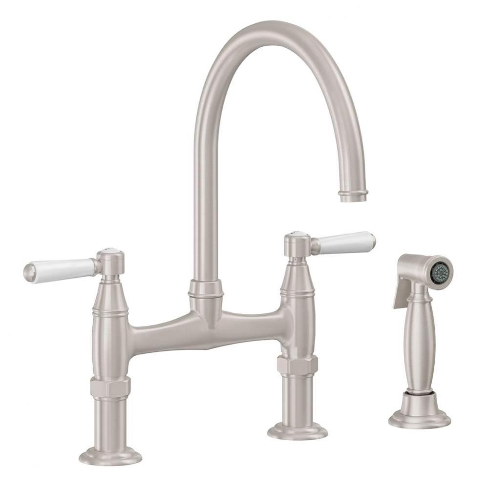 Bridge Kitchen Faucet with Sidespray