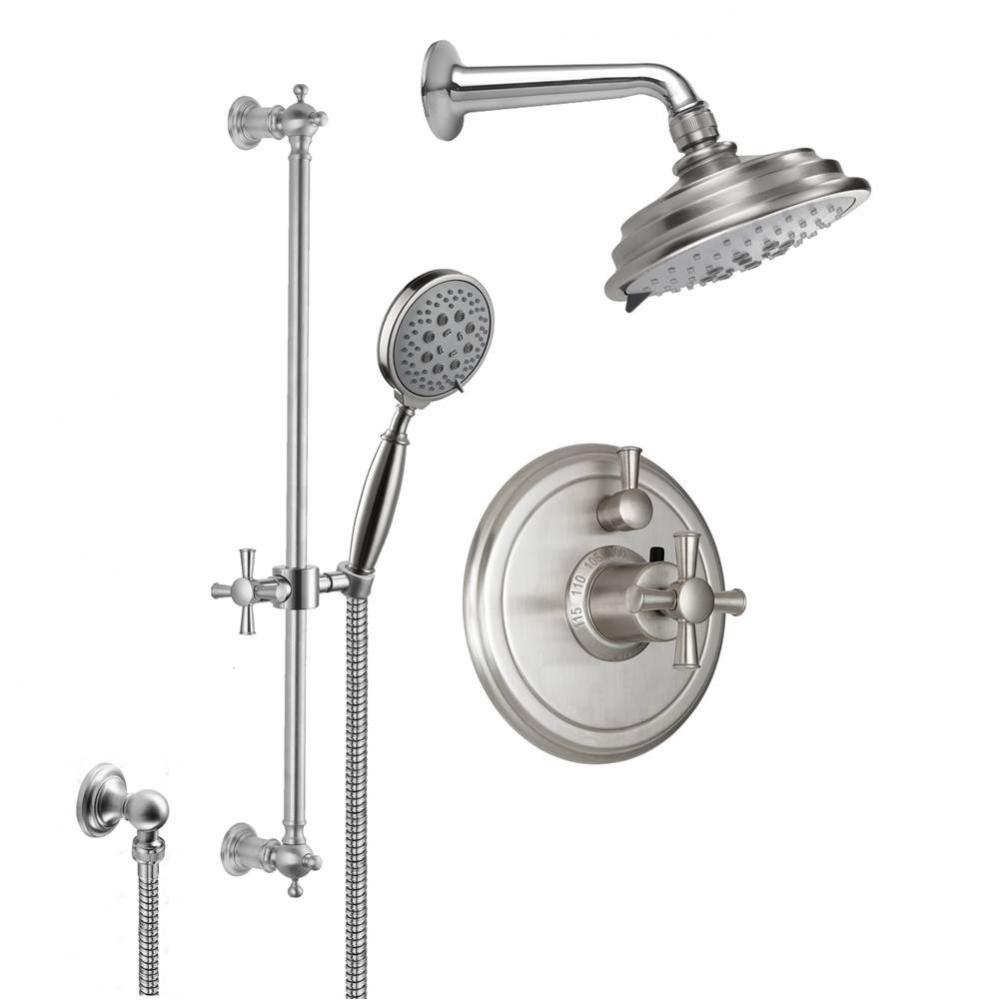 Miramar Styletherm 1/2'' Thermostatic Shower System with Handshower Slide Bar