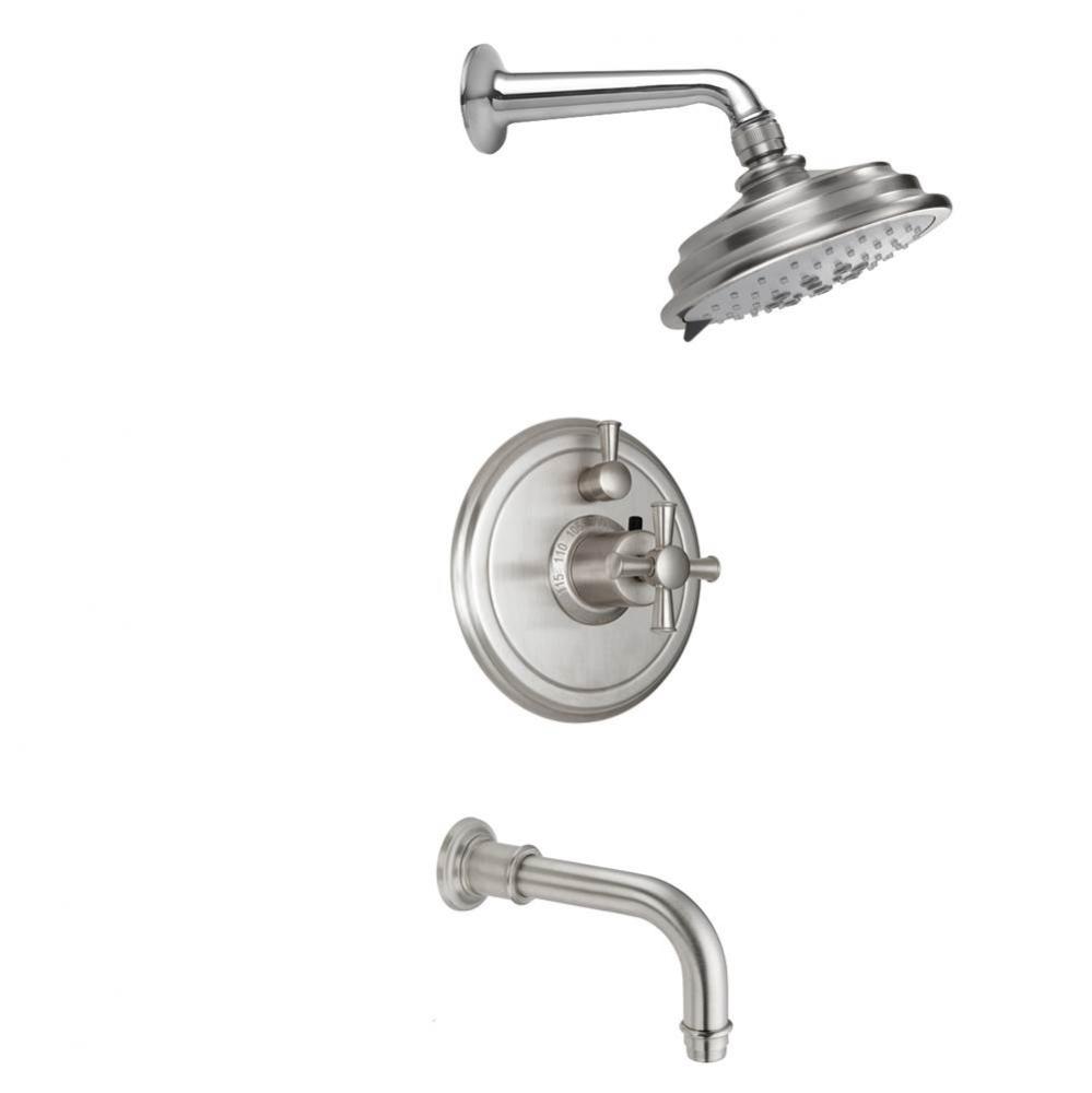 Miramar Styletherm 1/2'' Thermostatic Shower System with Showerhead and  Tub Spout
