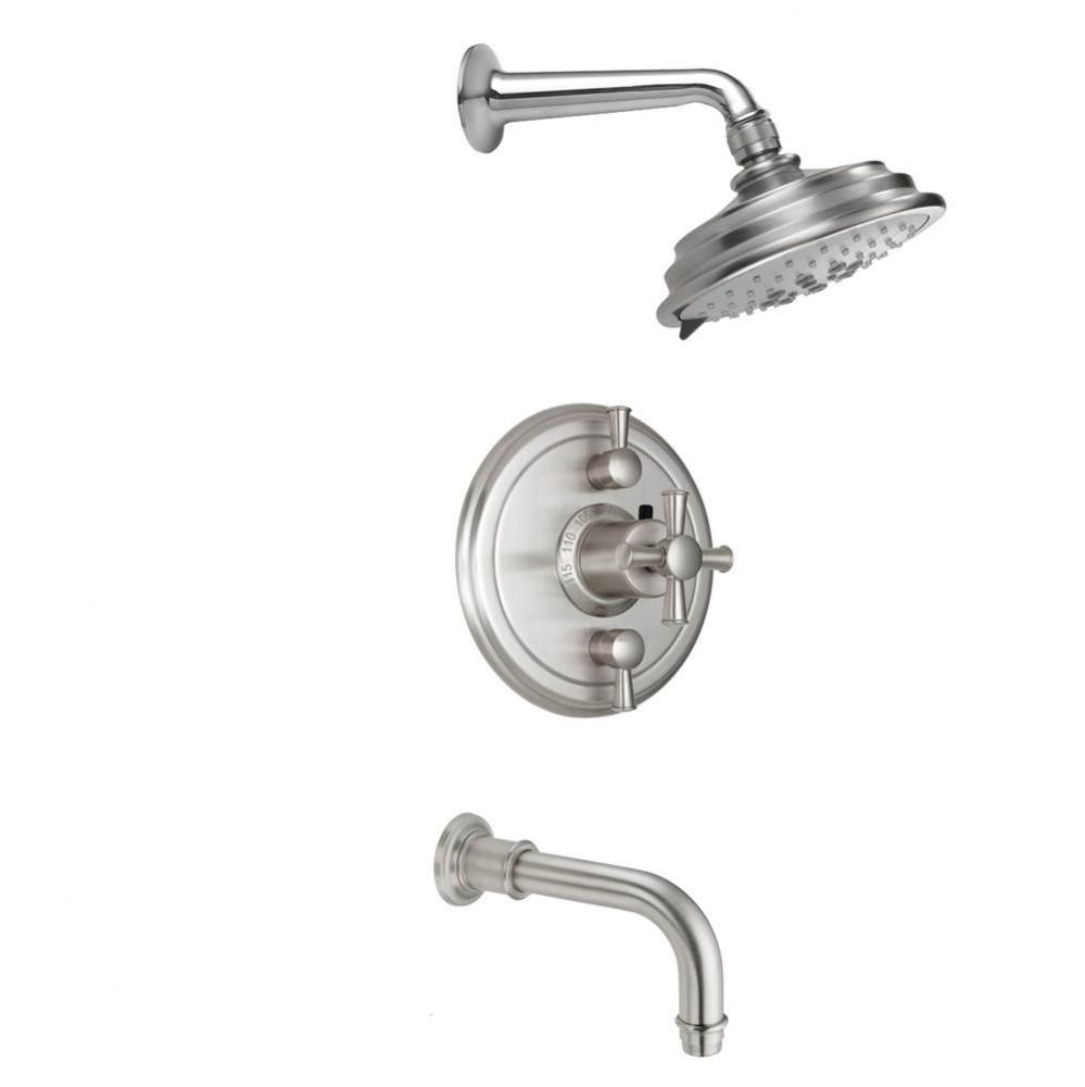 Miramar Styletherm 1/2'' Thermostatic Shower System with Showerhead and  Tub Spout